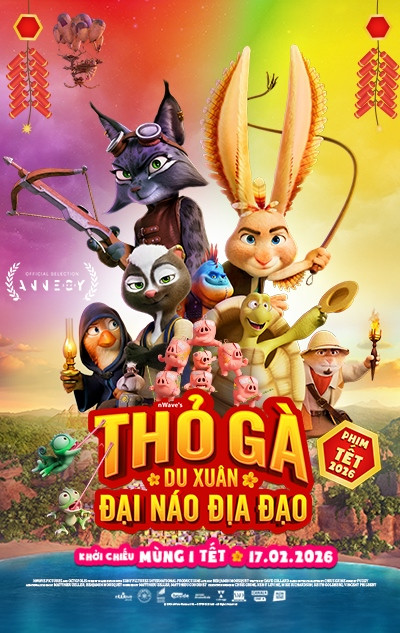 THỎ GÀ DU XUÂN ĐẠI NÁO ĐỊA ĐẠO
