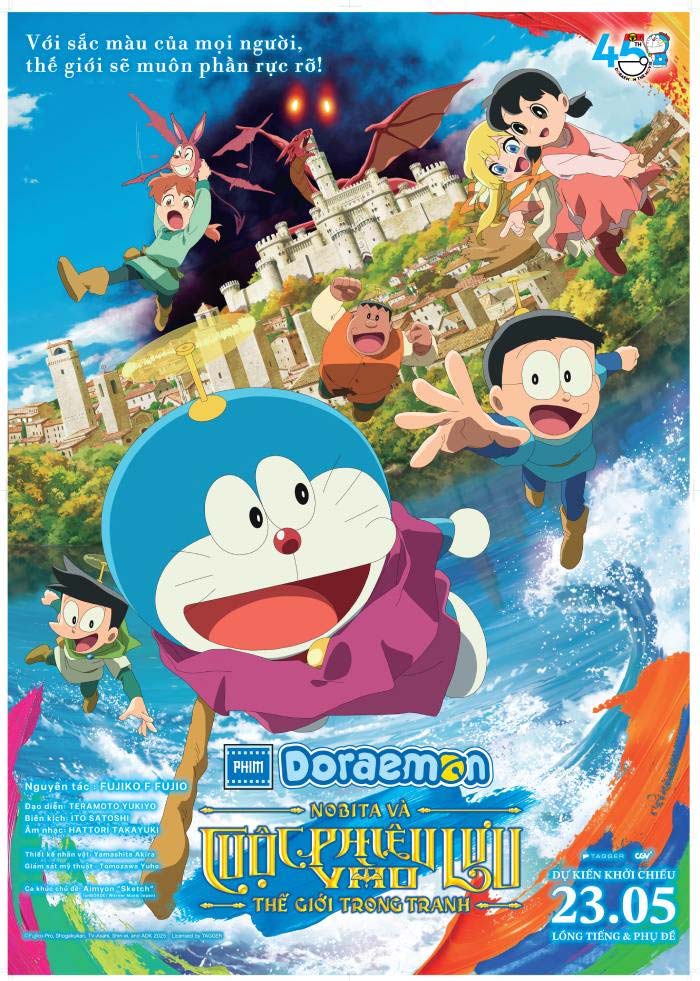 PHIM ĐIỆN ẢNH DORAEMON - NOBITA VÀ CUỘC PHIÊU LƯU VÀO THẾ GIỚI TRONG TRANH